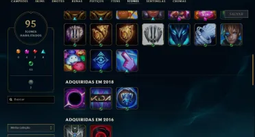 Conta de lol lvl 84 - 2 Skins vitoriosas League of Legends