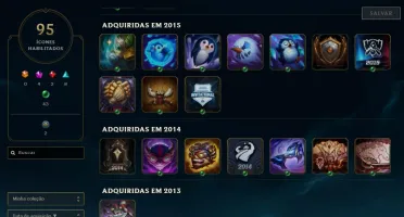 Conta de lol lvl 84 - 2 Skins vitoriosas League of Legends
