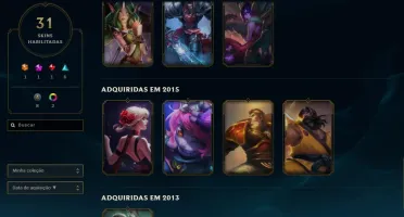 Conta de lol lvl 84 - 2 Skins vitoriosas League of Legends