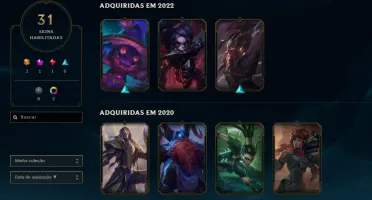 Conta de lol lvl 84 - 2 Skins vitoriosas League of Legends