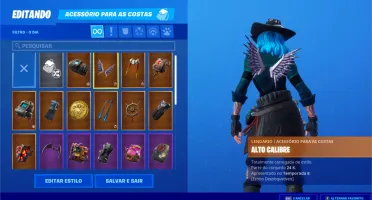 Conta Fortnite S4 - S8 18 skins lendárias/27 skins épicas