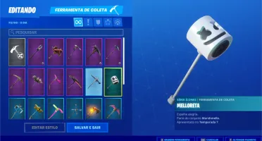 Conta Fortnite S4 - S8 18 skins lendárias/27 skins épicas