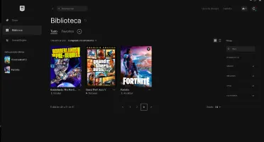 conta epic com mais de 40 jogos