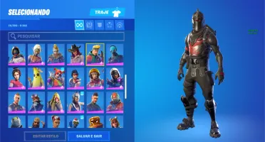 Conta Fortnite 87 skins+ Cavaleiro Negro