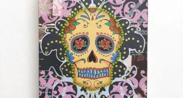 Porta Chave Caveira Estampada 3