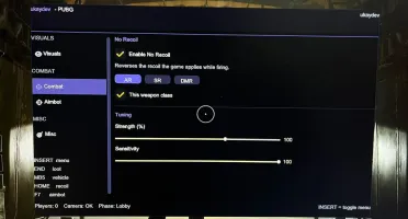 PUBG Cheat Hack - Esp, Aim, No-Recoil, loot item ++