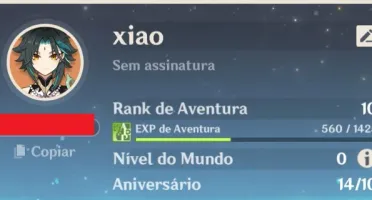 CONTA XIAO (AR 10) + PERSONAGENS 4 ESTRELAS