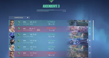 Conta Valorant Ascendent3+ skins