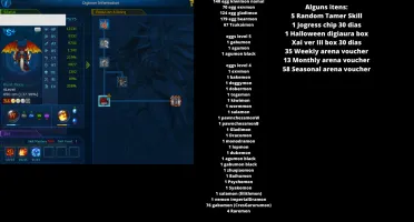 Conta DMO Steam Diversos Digimons Raros
