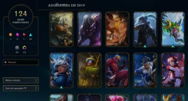 Conta League Of Legends 124 Skins, 120 Campeoes,Gold IV Flex