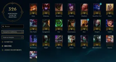 Conta League Of Legends 124 Skins, 120 Campeoes,Gold IV Flex