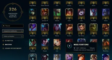 Conta League Of Legends 124 Skins, 120 Campeoes,Gold IV Flex
