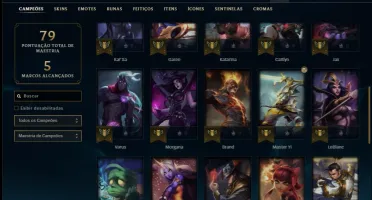 Conta prata 3 com 14 skins e 36 champs