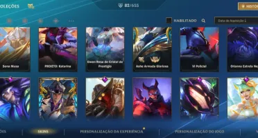 Vendo conta com Skins da lux e prestígio