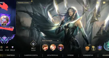 Vendo conta com Skins da lux e prestígio