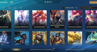 Vendo conta com Skins da lux e prestígio