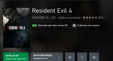 conta unica xbox com acesso a RESIDENT EVIL 4 REMAKE