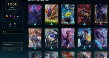 VENDO CONTA LOL + VALORANT (1060 SKINS)