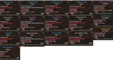 Conta GLA - Barba Negra 3* e Ace 2* - Full Level 70