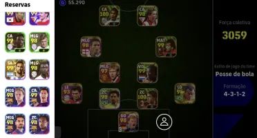 Conta efootball muito boa pega até 3070! De força