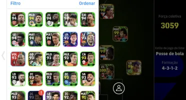 Conta efootball muito boa pega até 3070! De força