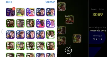 Conta efootball muito boa pega até 3070! De força