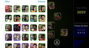 Conta efootball muito boa pega até 3070! De força