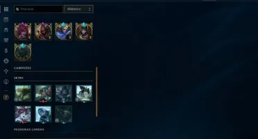 CONTA LOL QUASE FALTANDO 14 CAMPEÕES GOLD 1 58 SKINS