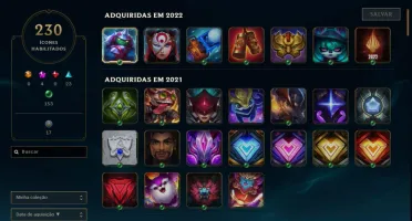 Conta Prata 3 , 314 skins .