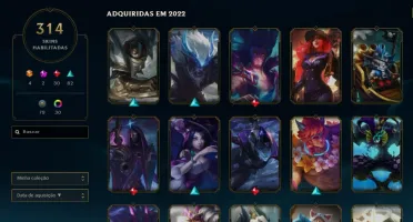 Conta Prata 3 , 314 skins .