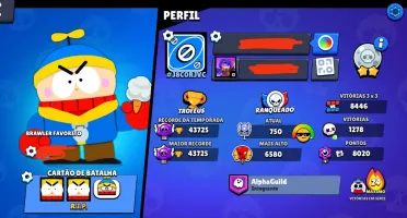 Conta 3 em 1: brawl, clash of clans e squad busters