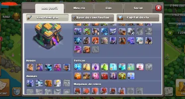Conta 3 em 1: brawl, clash of clans e squad busters