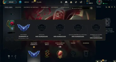 Conta Lol - Diamante 4, 63% De Wr(E-Mail Não Verificado)