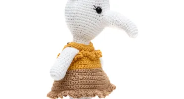 Elefante de Vestido em Amigurumi