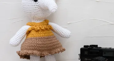 Elefante de Vestido em Amigurumi