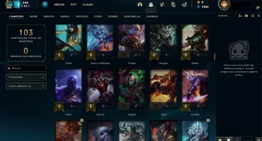 Conta de lol platina IV nível 45