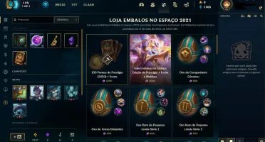 Conta de lol platina IV nível 45