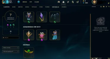 Conta de lol platina IV nível 45
