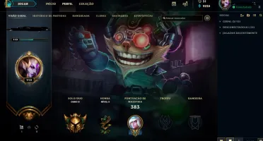 CONTA LOL, OURO 3, 195 SKINS, FALTAM 3 CHAMPS!