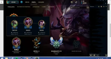 CONTA DIAMANTE 4 TODOS OS CAMPEÕES/ 35k de EA / 54 skins
