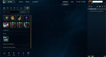 Vendo conta Diamante V ; 233 skins e muito mais