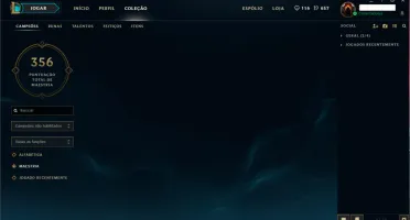 Vendo conta Diamante V ; 233 skins e muito mais