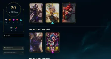 Conta Lol Challenger Flex/Mestre soloq Handlvl Season 4