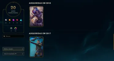 Conta Lol Challenger Flex/Mestre soloq Handlvl Season 4