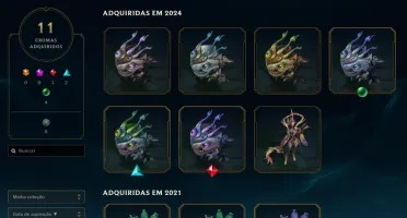 Conta Lol Challenger Flex/Mestre soloq Handlvl Season 4