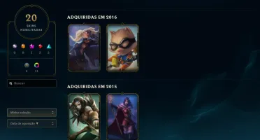 Conta Lol Challenger Flex/Mestre soloq Handlvl Season 4
