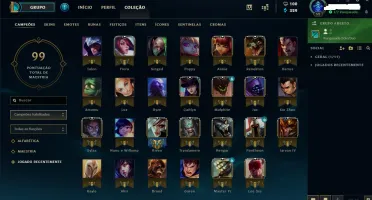 CONTA LOL DIAMANTE 3 | TOP 100 RIVEN BR