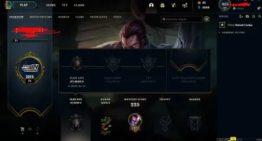 Conta de lol nível 31 para fazer de smurf (conta de 2015)