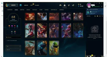 CONTA LEAGUE OF LEGENDS C/ BOM PREÇO