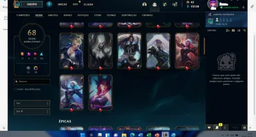 CONTA LEAGUE OF LEGENDS C/ BOM PREÇO